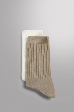 CALCETINES ENTRENAMIENTO PACK 2 / crudo-blanco - Zara фото 2