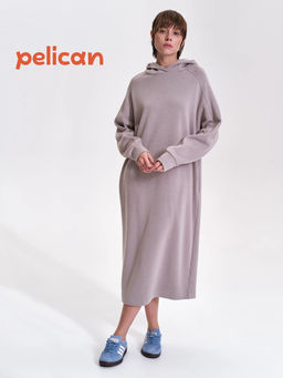PELICAN, платье женское, Серый  фото 3
