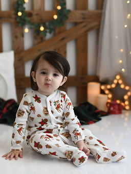 V Yaka Uzun Kollu Y?lba?? Temal? K?z Bebek Tulum 2li