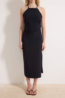 K?rm?z? Duz Midi Dokuma Elbise TWOSS26EL00097 - Trendyolmilla фото 7