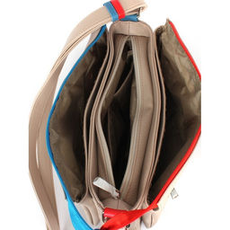 Сумка женская искусственная кожа ADEL-230/5в/ММ, 5отд. плеч/рем. бежевый флотер 259298 - Adelia фото 3