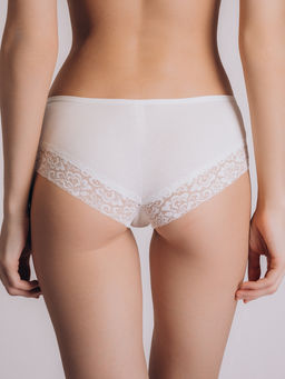 Кружевные белые женские слипы Indefini (арт. 5020LUF) фото 4