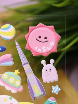 Наклейки объемные "Space" (9*22,5 см)