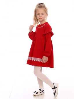 ПЛ122 Платье Анюта (красный) - Милаша фото 3