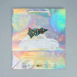 Пакет голографический Спешу к тебе, M 26 30 9 см - Дарите счастье фото 8