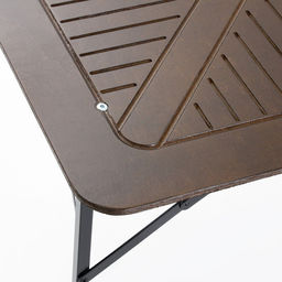 Комплект садовой мебели «Бистро», 4 стула, квадратный стол, коричневый