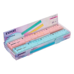 Expert Complete ECR-01 Линейка пластиковая 20 см 24 шт. ассорти