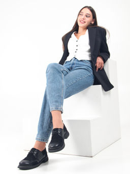 Полуботинки туфли 205.патрицияbl. черный черная замша