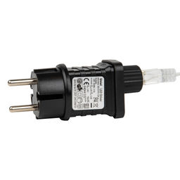 ULD-B12006-195/TTK MULTI IP44 Бахрома светодиодная с эффектом мерцания, 12м. Соединяемая. 195 светодиодов. Разноцветный свет. Провод прозрачный. ТМ Uniel