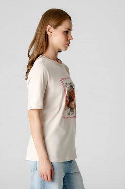 Арт. 31158 Футболка женская  44-52 (5 шт) Цвет:бежевый