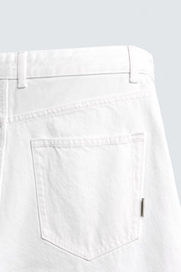 PANTAL?N BARREL FIT / Blanco