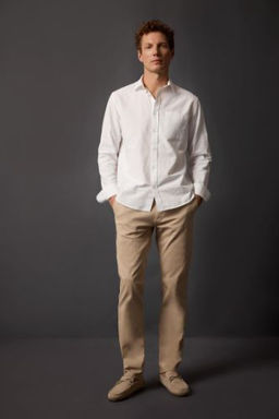 Regular Fit Normal Kesim Gabardin Chino Kanvas Pantolon Yazl?k Fermuar Cepli Duz Paca