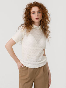 Блузка вязаная