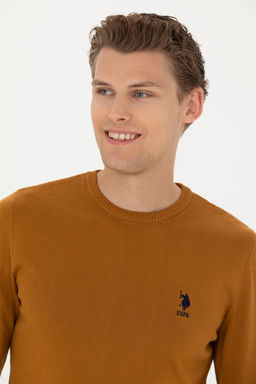 Мужской базовый свитер кокосового цвета - U.s. polo assn фото 2