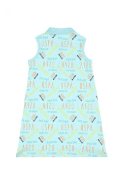 U. S. Polo Assn Вязаное платье зеленого цвета для девочек - U.s. polo assn фото 2