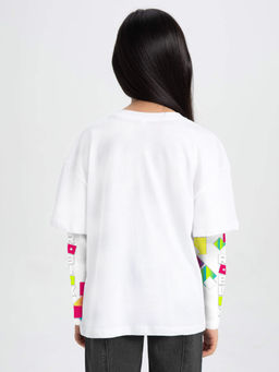 Футболка с длинным рукавом "Roblox",белый