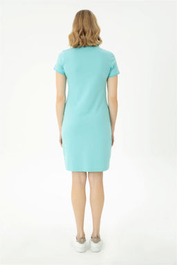 Женское трикотажное платье зеленого цвета - U.s. polo assn фото 11