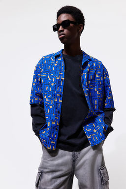 Camisa resort estampada Oversized Fit - H&m фото 2