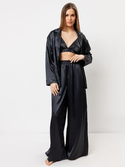 Брюки женские домашние в черном цвете