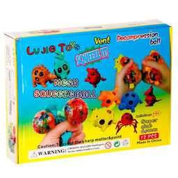 Цена за 12 шт. Антистресс игрушка «Летучая мышь», мялка с гидрогелем, МИКС