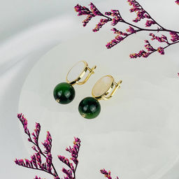 Серьги из Нефрита - Радуга самоцветов фото 2