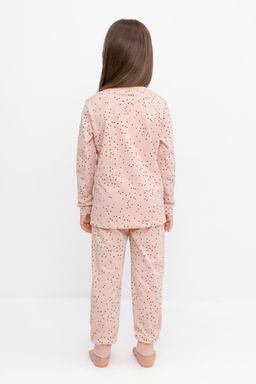 К 1637/дымчатая роза,танец сердечек пижама дет