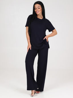 764 ПИЖАМА ЖЕНСКАЯ (брюки) (Темно синий) - А-дина фото 2