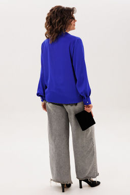 Блуза ANELLI 1663 ослепительно синий  фото 5