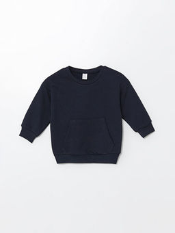 Uzun Kollu Basic Erkek Bebek Sweatshirt