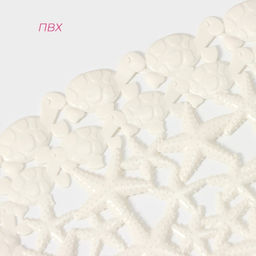 Коврик противоскользящий в ванну Доляна «Прибрежье», на присосках, 38×68 см, цвет белый