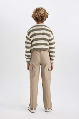 Брюки из габардина стандартного кроя для мальчика - Defacto фото 9