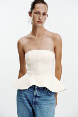 INTERLOCK BANDEAU TOP - Zara фото 2