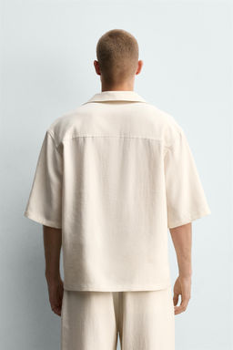 CAMISA FLUIDA RELAXED FIT / Crudo medio - Zara фото 3