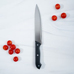 Набор кухонный на подставке, 6 предметов: ножи 8 см, 11 см, 13 см, 19 см, 20 см, ножницы, цвет чёрный - Доляна фото 4