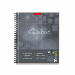 Цена за 4 шт. Тетрадь общая на спирали ErichKrause Spiralblock, А5+, 80 листов, клетка, перфорация, микроперфорация_MIX-PACK  фото 6