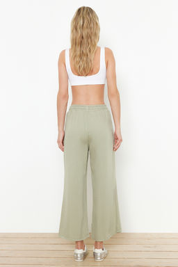 Mint %100 Tencel Beli Lastikli Yuksek Bel Culotte Jeans TWOSS24JE00285 - Trendyolmilla фото 6