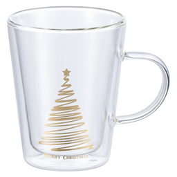 52499 GIPFEL Набор из 2 кружек CHRISTMAS STAR 350 мл с двойными стенками. Матариал: боросиликатное стекло. фото 3