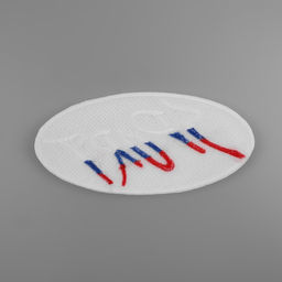 Цена за 2 шт. Термоаппликация «Sport», 10,7 × 5,1 см, цвет белый/триколор