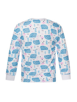 Пижама детская принт бирюзовые ежики