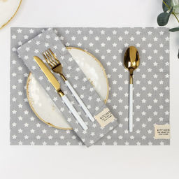 Набор салфеток Этель Звёзды 30х40 см - 2 шт, 80% хл, 20% пэ, сатин 110 г/м2