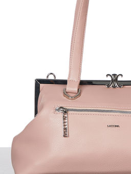 LACCOMA сумка Барбара-Л815-серо-розовый эко кожа хлопок