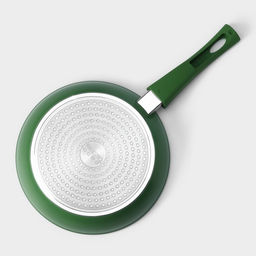 Сковорода Magistro Avocado, d=22 см, кованый алюминий, съёмная ручка soft-touch, антипригарное покрытие, индукция, зелёная  фото 8