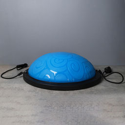 Полусфера балансировочная BOSU 58см Woohooo Curls эспандер, насос/ синий / B58Cu-B/ уп5 - Галеонтрейд фото 3