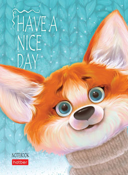 Бизнес-блокнот А6 64 л. клетка/линия ЗАБАВНЫЙ КОРГИ 7БЦ твердая обложка