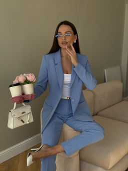 Костюм DilanaVIP 2056 голубой - Dilana vip фото 4