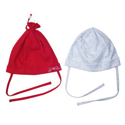 PlayToday / Чепчик детский трикотажный для девочек, 2 шт в комплекте