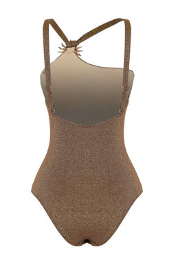 Kahverengi Simli Tek Omuz Kapl? Dokum Aksesuarl? Regular Mayo TBESS26MA00064