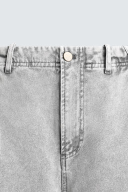 PANTAL?N CARGO PARACHUTE LAVADO / Gris claro - Zara фото 9