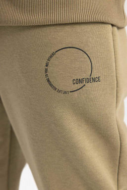 Спортивные брюки для мальчиков с принтом и эластичным карманом на шнуровке на талии - Defacto фото 6