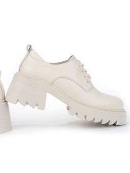 01-C1802-3 BEIGE Ботинки демисезонные женские (натуральная кожа)